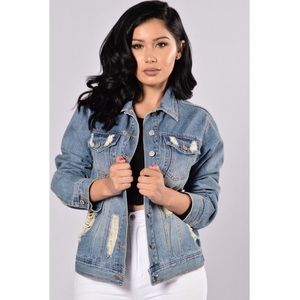 Fashion Nova Light Denim Jean Jacket Women